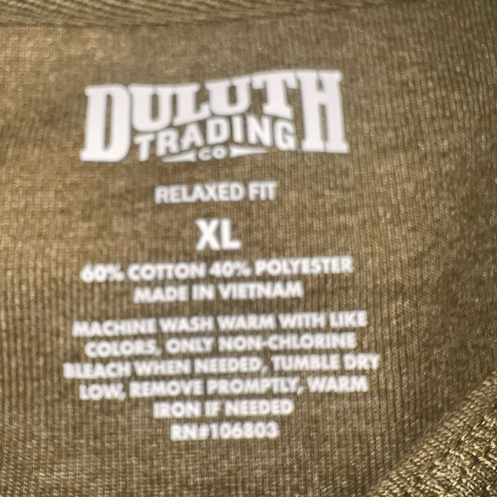 DULUTH Men's Burly Thermal Relaxed Fit Henley Shirt. Size XL. NWOT - Picture 3 of 4
